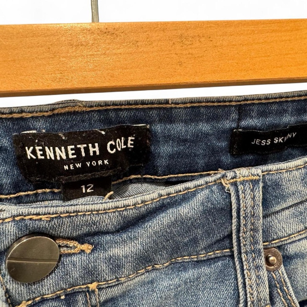 Kenneth Cole Light Blue Women's Jess Skinny Jeans 12 EUC LN - Picture 4 of 4